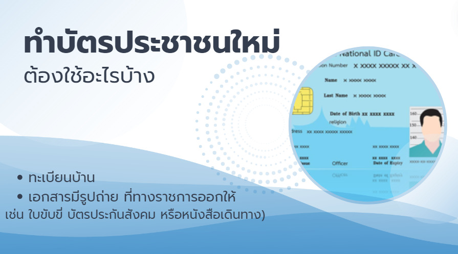 รวมเอกสาร ทําบัตรประชาชนใหม่ ใช้อะไรบ้าง