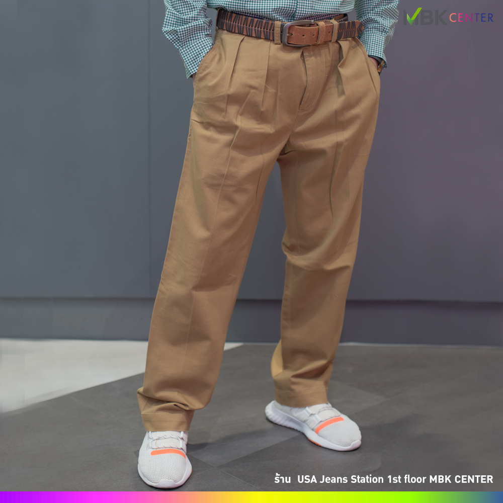 กางเกงขายาว POLO Ralph Lauren และ เข็มขัด FOSSIL